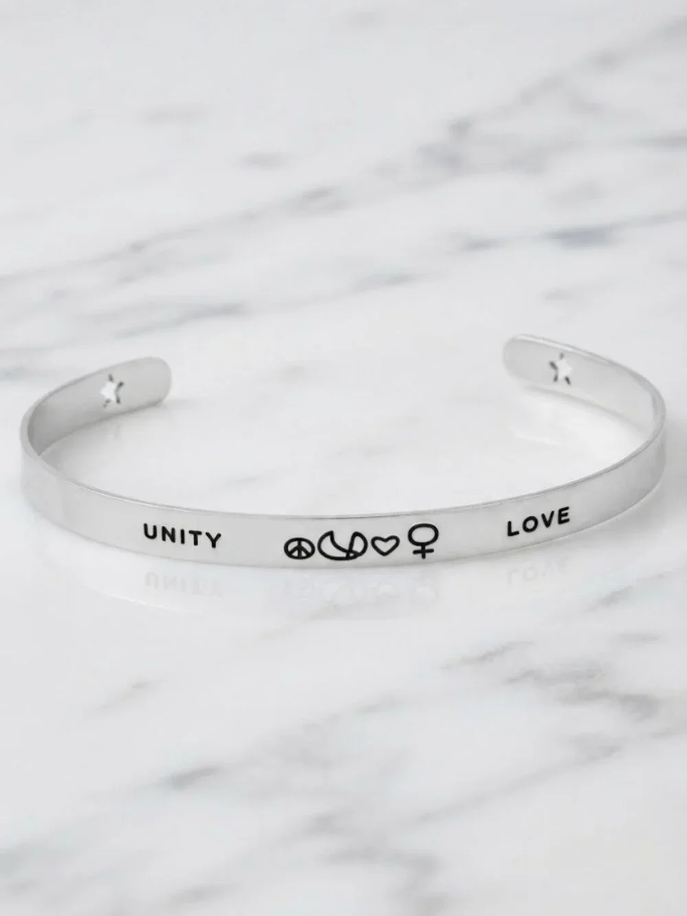 Silver Love Bracelet Set